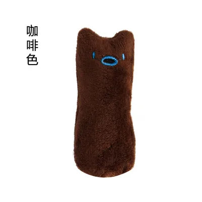 Juguete interactivo de peluche con hierba gatera para gatos: juguete divertido para morder, masticar y arañar, ideal para la limpieza dental y el entretenimiento de gatitos y gatos adultos.