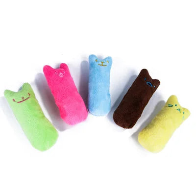 Juguete interactivo de peluche con hierba gatera para gatos: juguete divertido para morder, masticar y arañar, ideal para la limpieza dental y el entretenimiento de gatitos y gatos adultos.