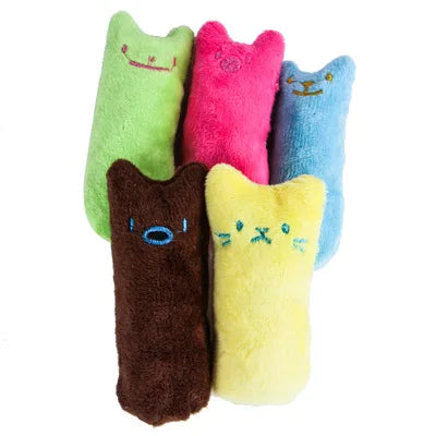 Juguete interactivo de peluche con hierba gatera para gatos: juguete divertido para morder, masticar y arañar, ideal para la limpieza dental y el entretenimiento de gatitos y gatos adultos.