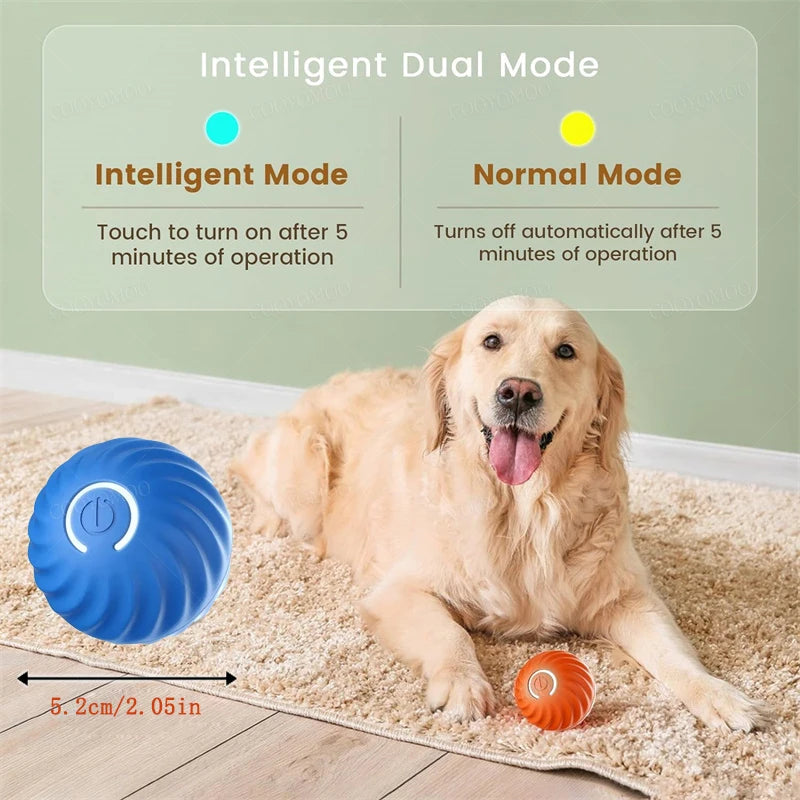 Juguete interactivo electrónico en forma de pelota inteligente para perros