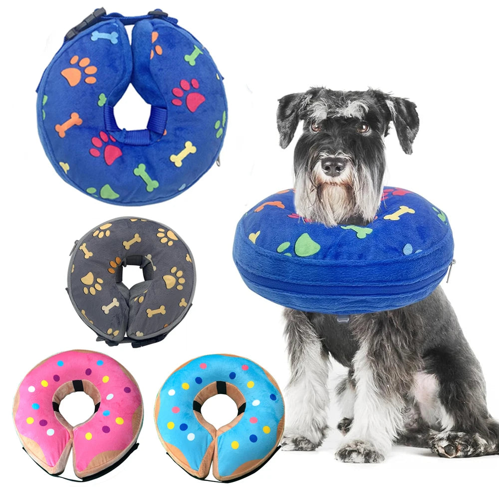 Collar Inflable Suave para Perros y Gatos