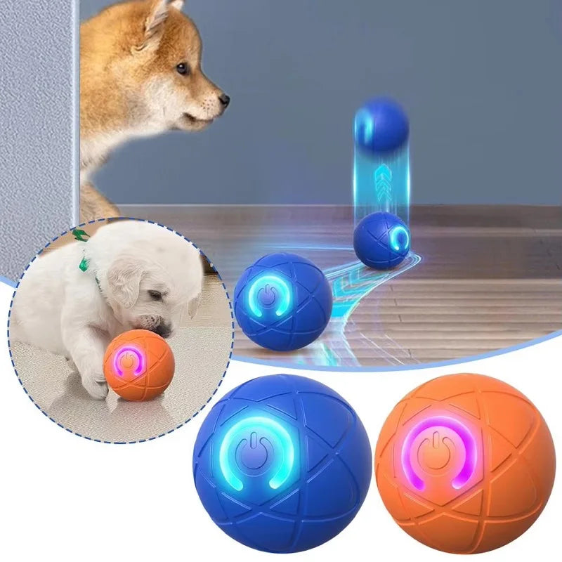Pelota de juguete interactiva para perros: juguete con movimiento automático y dos modos de funcionamiento, recargable.