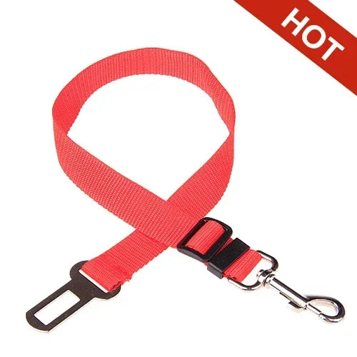 Cinturón de seguridad ajustable para mascotas (gatos y perros) para coche.