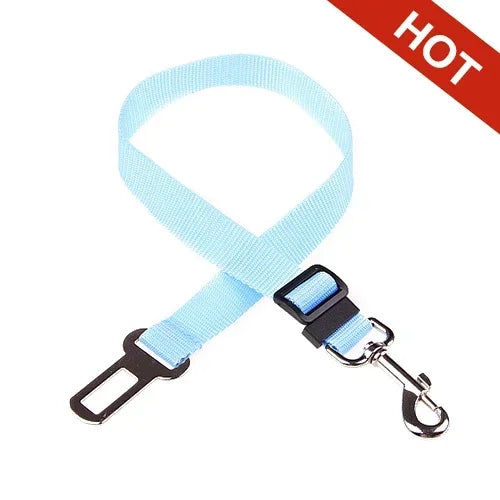 Cinturón de seguridad ajustable para mascotas (gatos y perros) para coche.