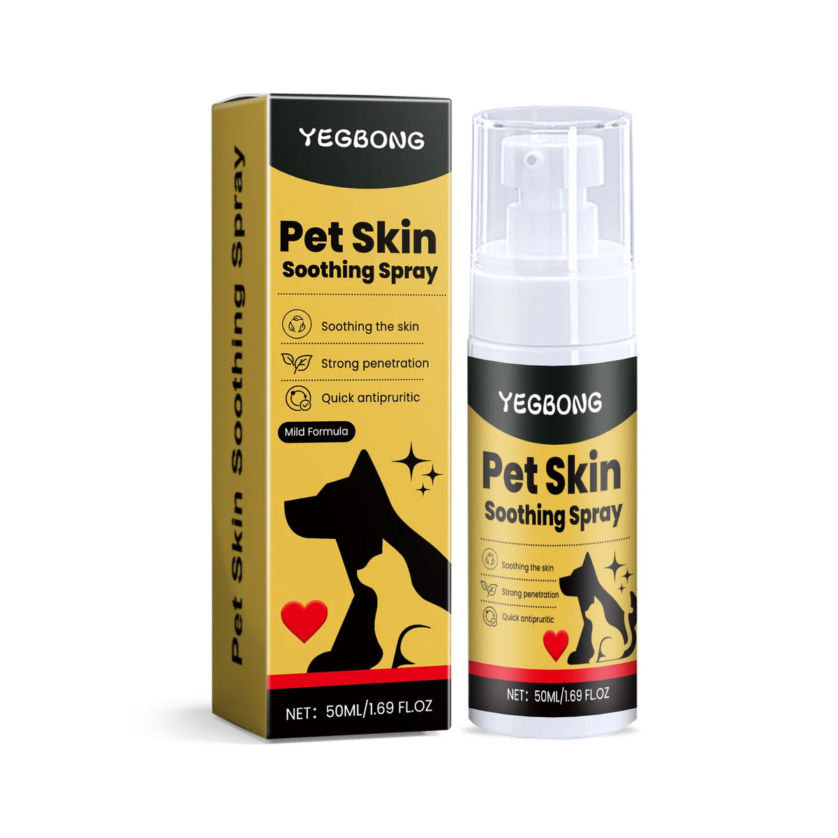 Spray para el cuidado de la piel de mascotas