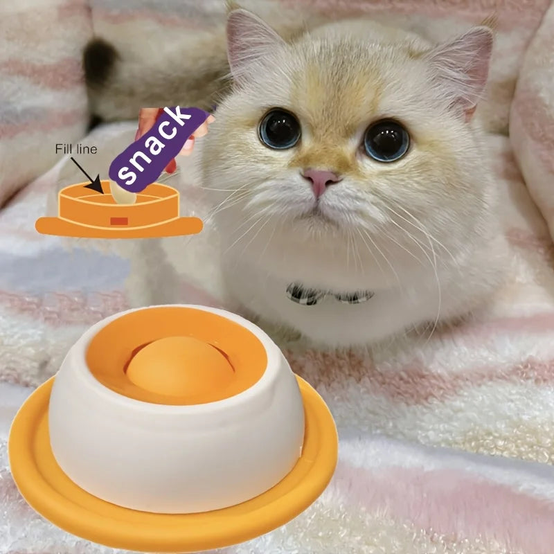 Tapete para lamer para mascotas: plato de yogur y comedero lento para perros y gatos; cuenco interactivo para snacks, promueve la salud dental.