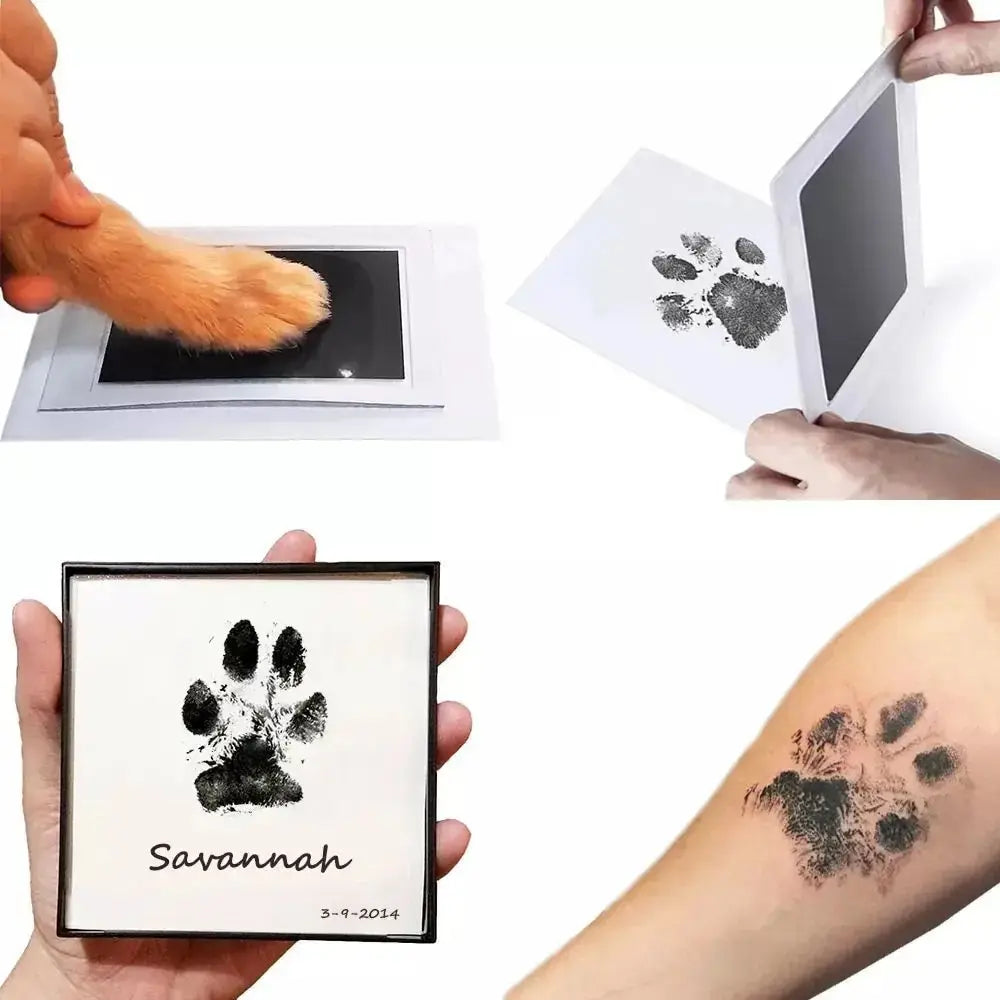 Kit Estampador de Huellas Sin Tinta para Mascotas