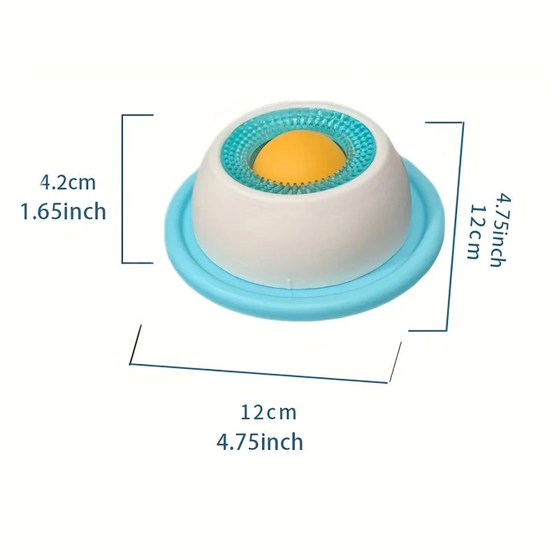 Tapete para lamer para mascotas: plato de yogur y comedero lento para perros y gatos; cuenco interactivo para snacks, promueve la salud dental.