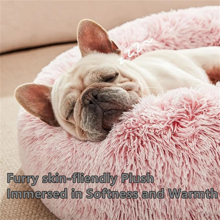 Cama tipo donut para mascotas