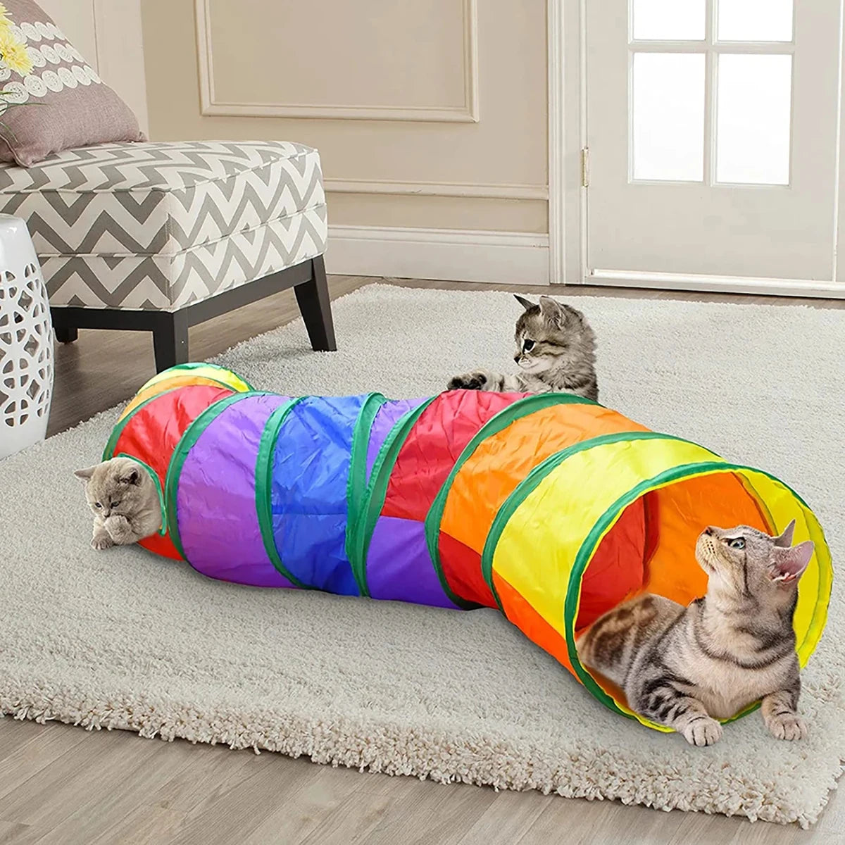 Túnel plegable para gatos