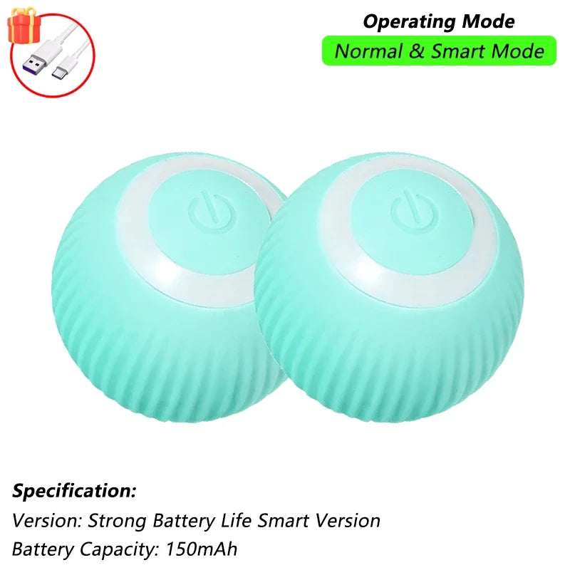 Juguete interactivo para gatos: pelota rodante automática con cola de imitación, recargable e inteligente; juguete eléctrico que imita el movimiento de un ratón.