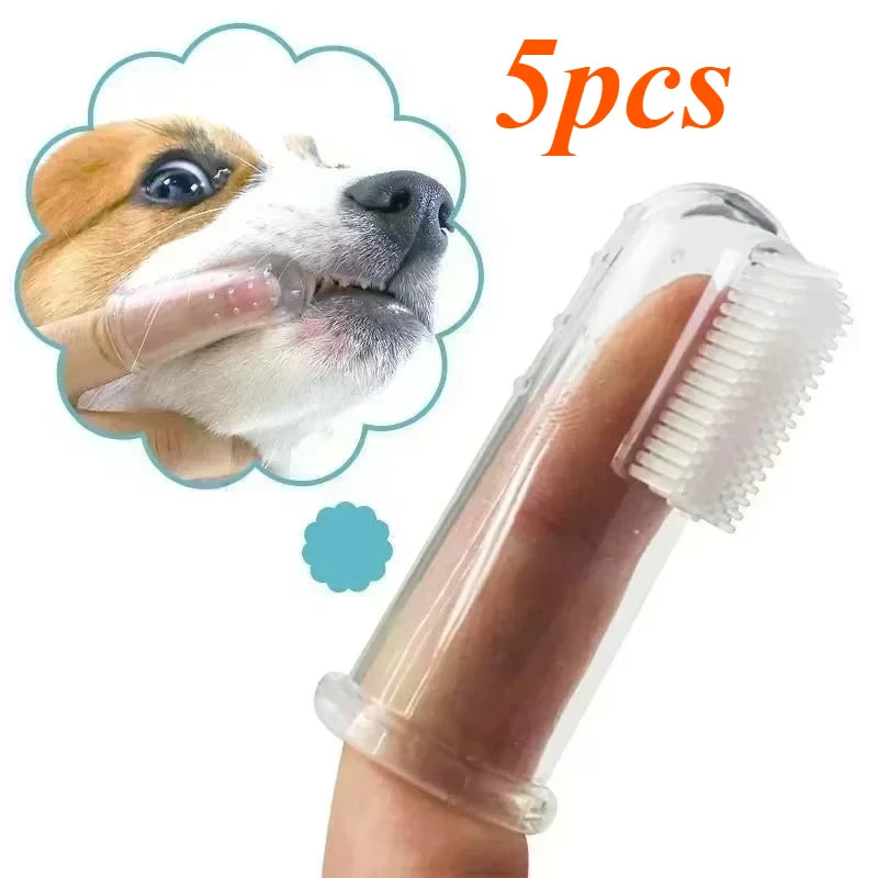 Pack de 5 Cepillos de Dientes de Silicona para Dedos
