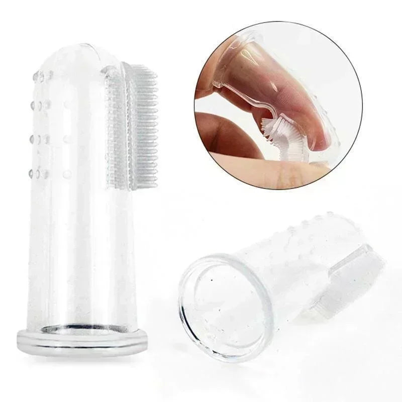Pack de 5 Cepillos de Dientes de Silicona para Dedos