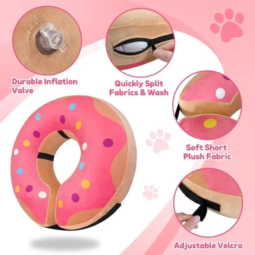 Collar Inflable Suave para Perros y Gatos