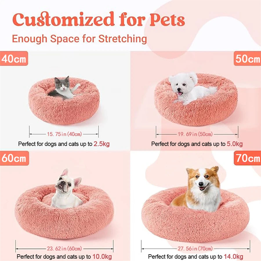 Cama tipo donut para mascotas
