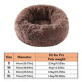 Cama tipo donut para mascotas
