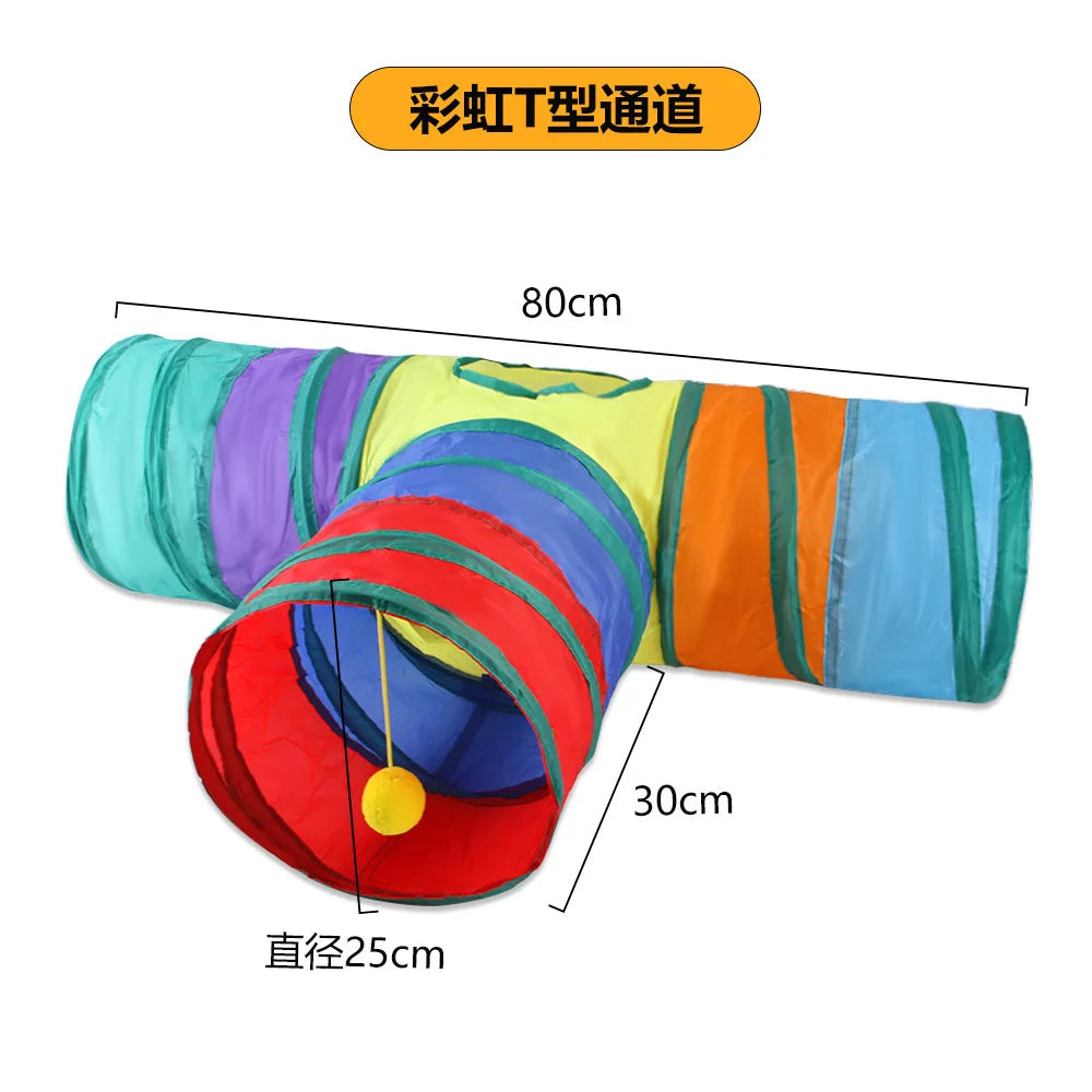 Túnel plegable para gatos