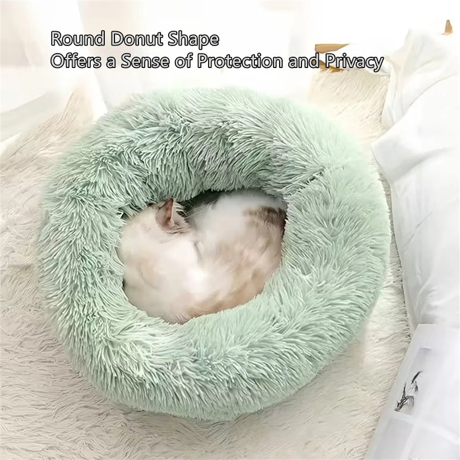 Cama tipo donut para mascotas