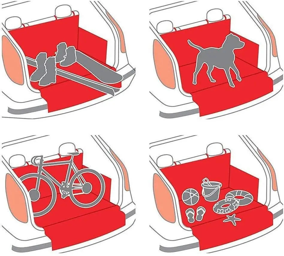 Funda protectora para asientos de coche para perros, resistente al desgaste y apta para SUV; impermeable, portátil y duradera; protege el vehículo y es fácil de instalar.