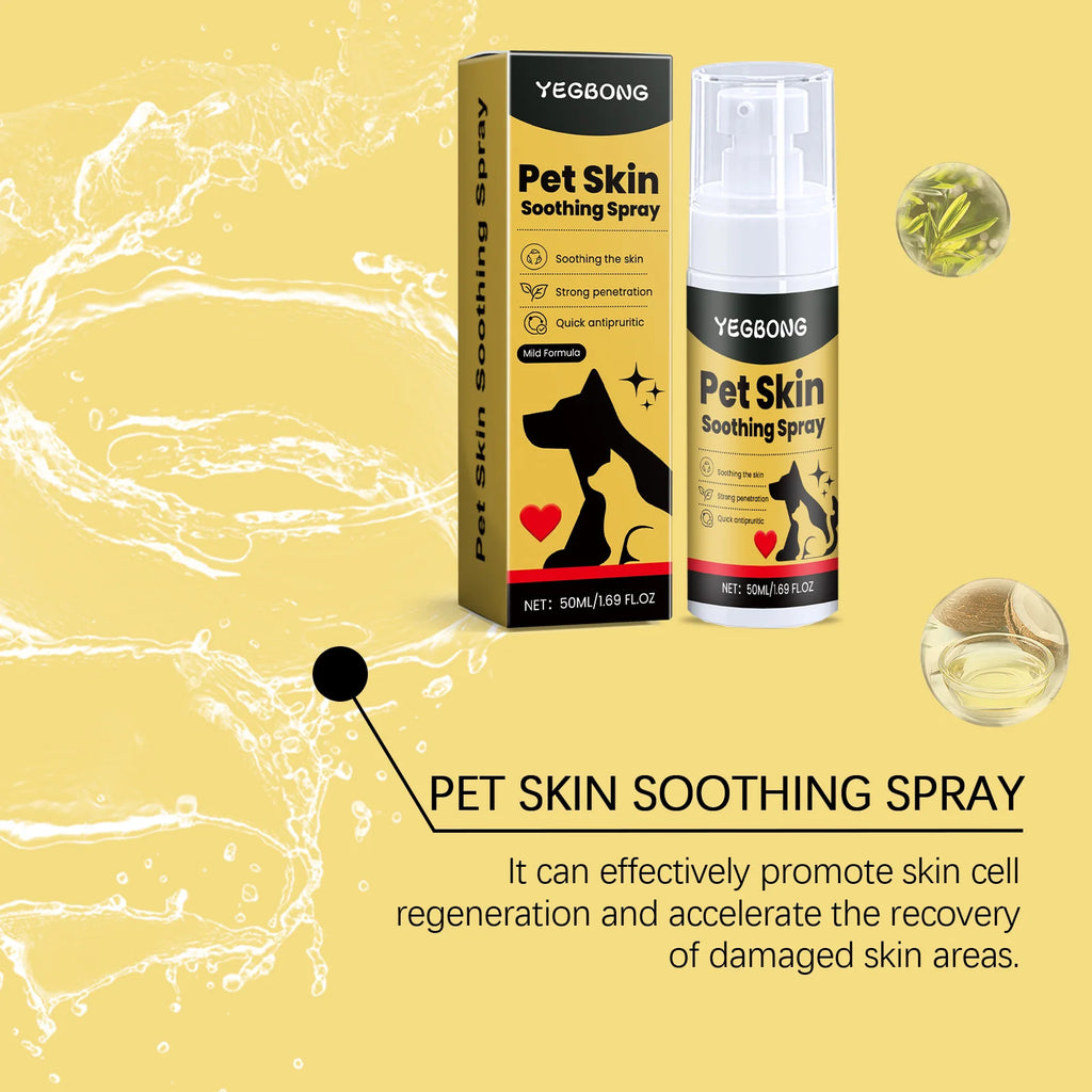 Spray para el cuidado de la piel de mascotas