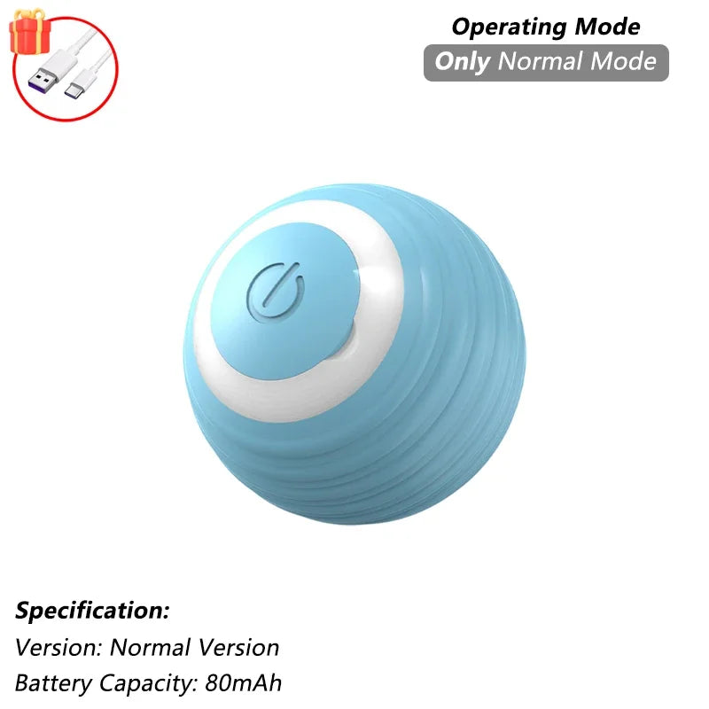 Juguete interactivo para gatos: pelota rodante automática con cola de imitación, recargable e inteligente; juguete eléctrico que imita el movimiento de un ratón.