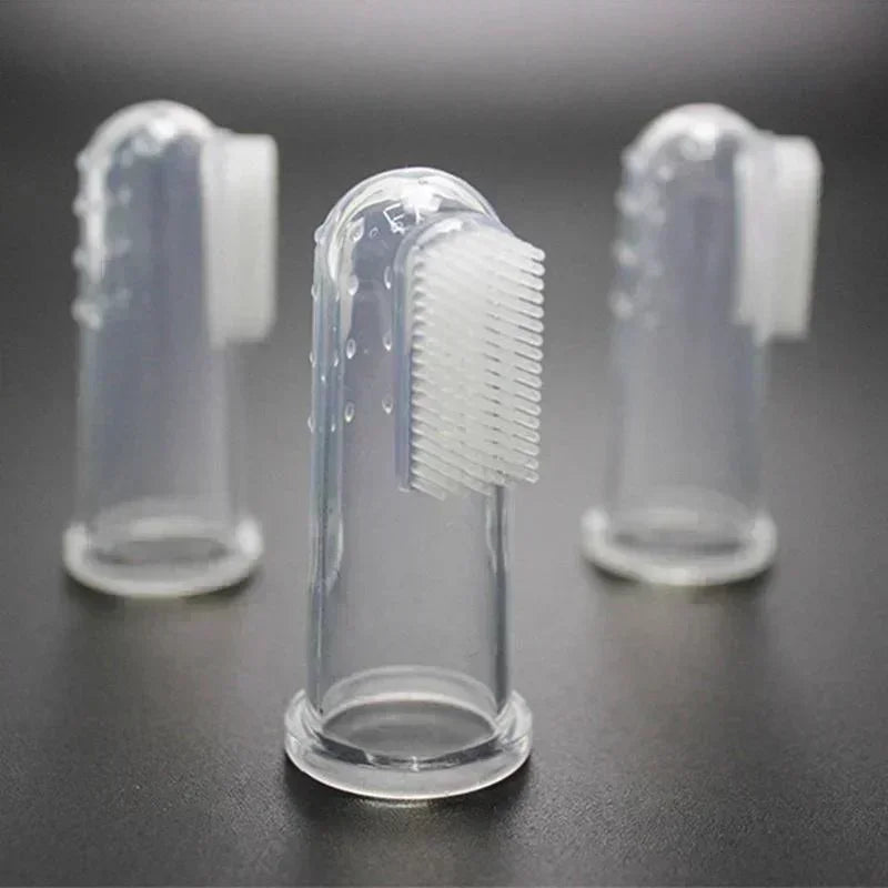Pack de 5 Cepillos de Dientes de Silicona para Dedos