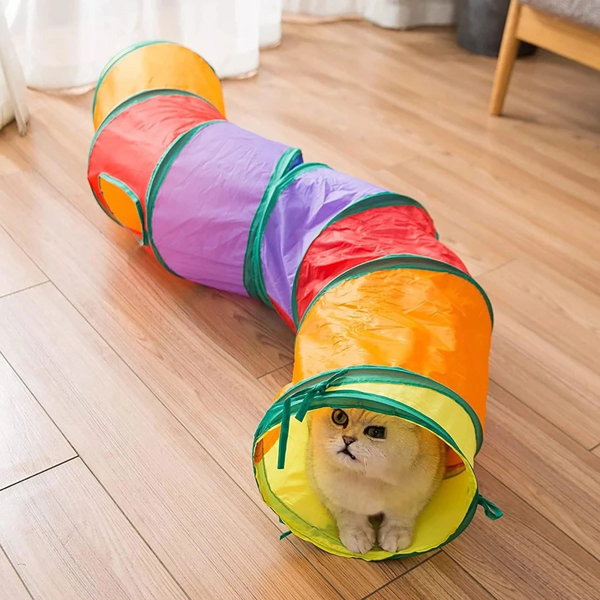 Túnel plegable para gatos