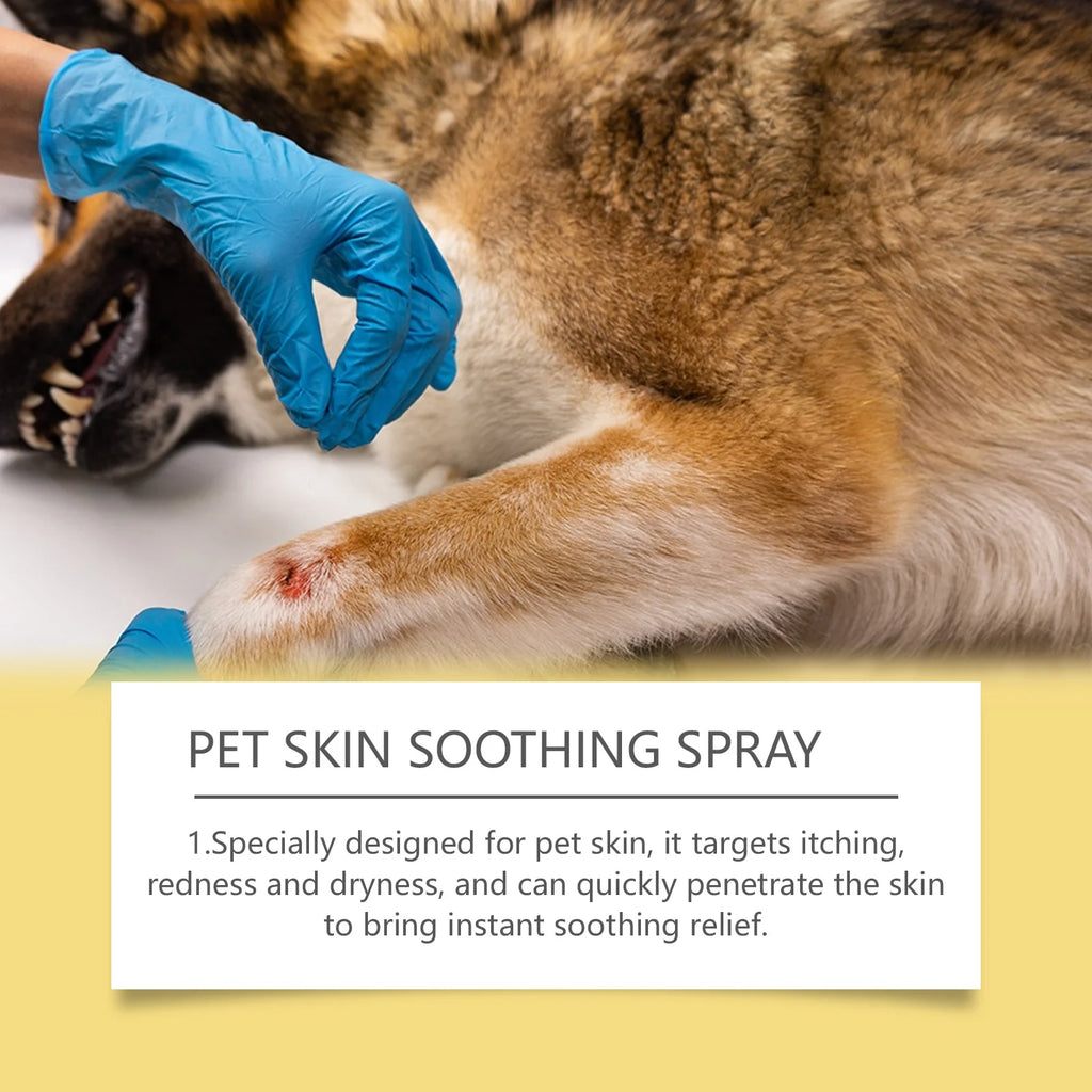 Spray para el cuidado de la piel de mascotas