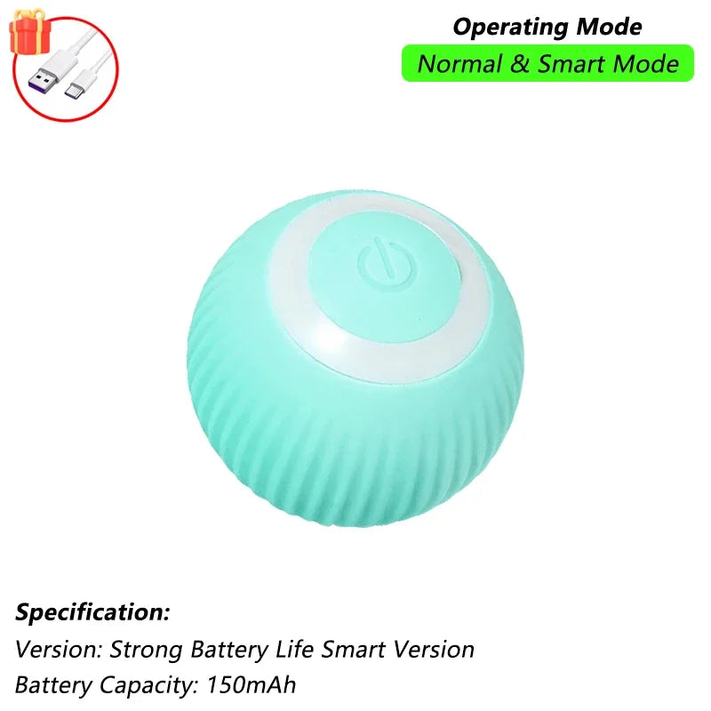 Juguete interactivo para gatos: pelota rodante automática con cola de imitación, recargable e inteligente; juguete eléctrico que imita el movimiento de un ratón.